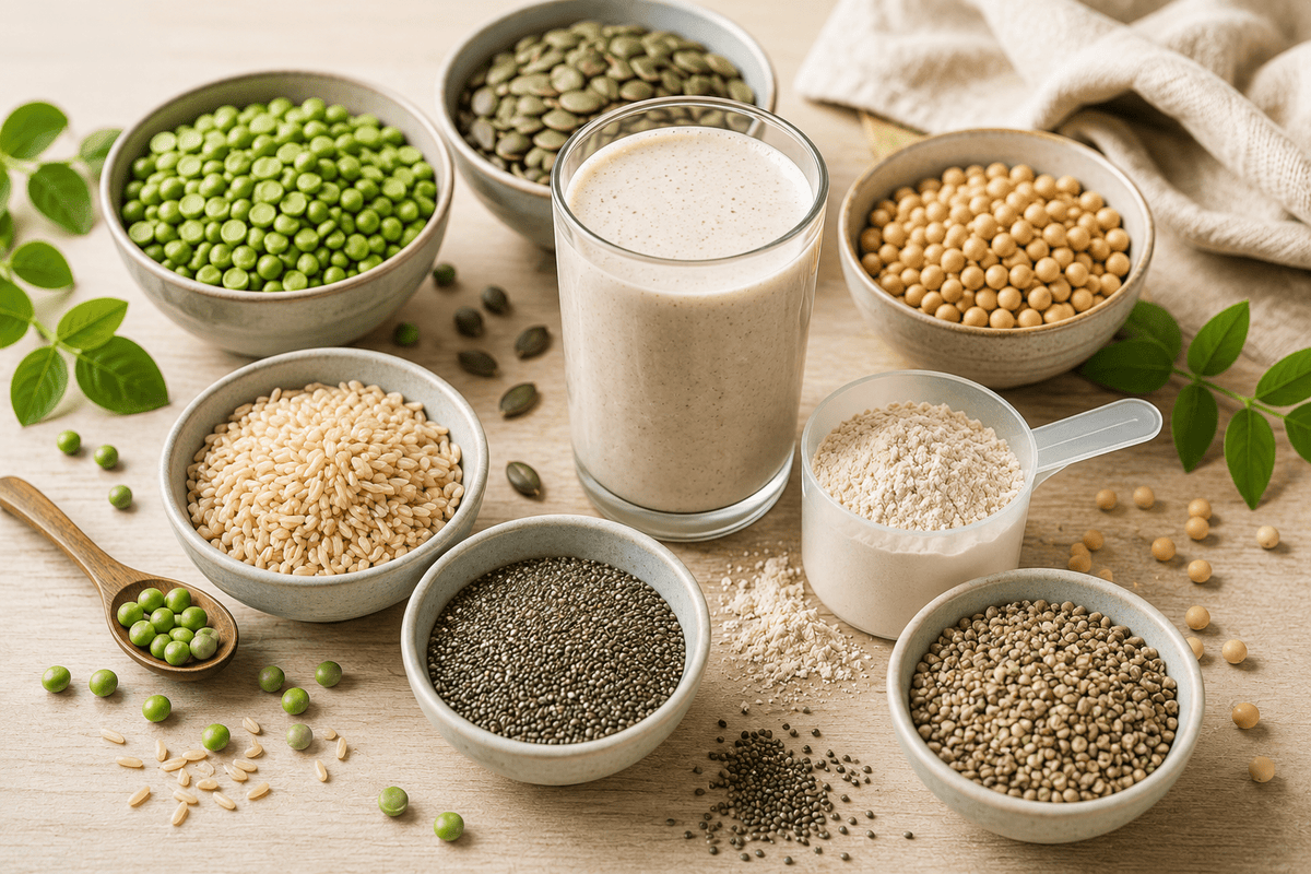 6 Plant-Based Protein Powders Compared: Pea, Pumpkin Seed, Chia, Hemp, Soy, and Rice