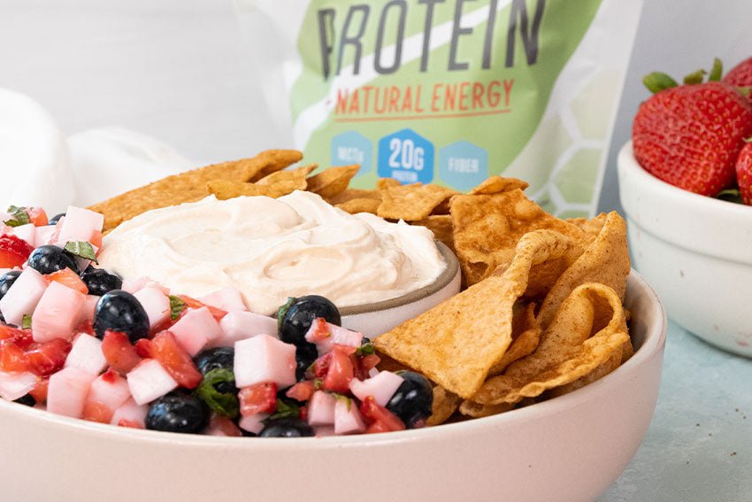 Fruit Salsa + Vanilla Protein Dip