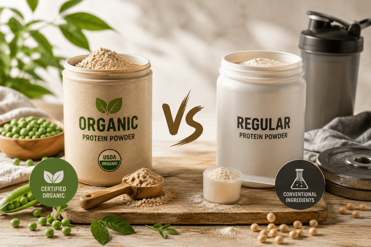 Organic Protein Powder vs Regular Protein Powder