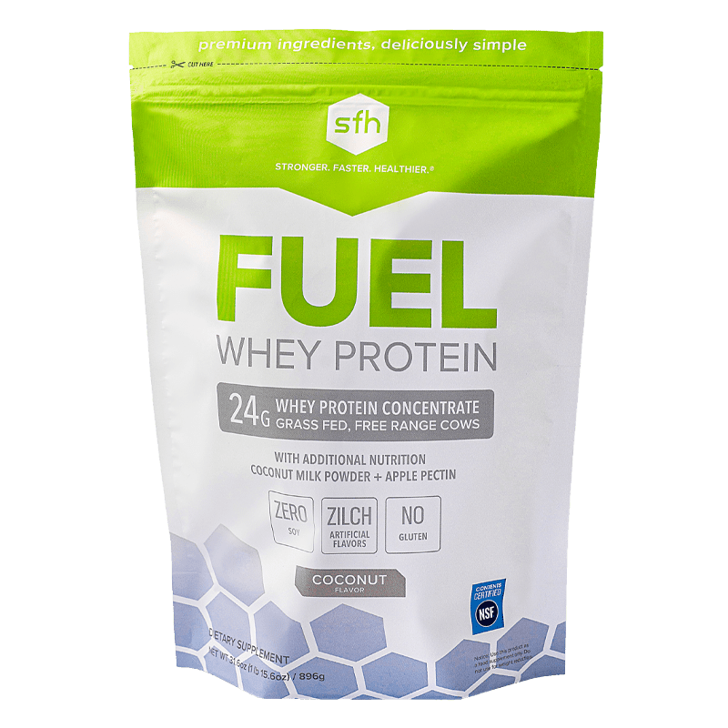 grass fed fuel whey protein coconut flavor