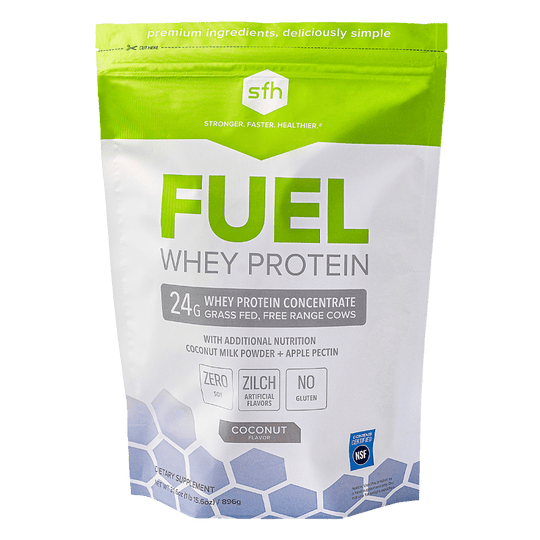 grass fed fuel whey protein coconut flavor