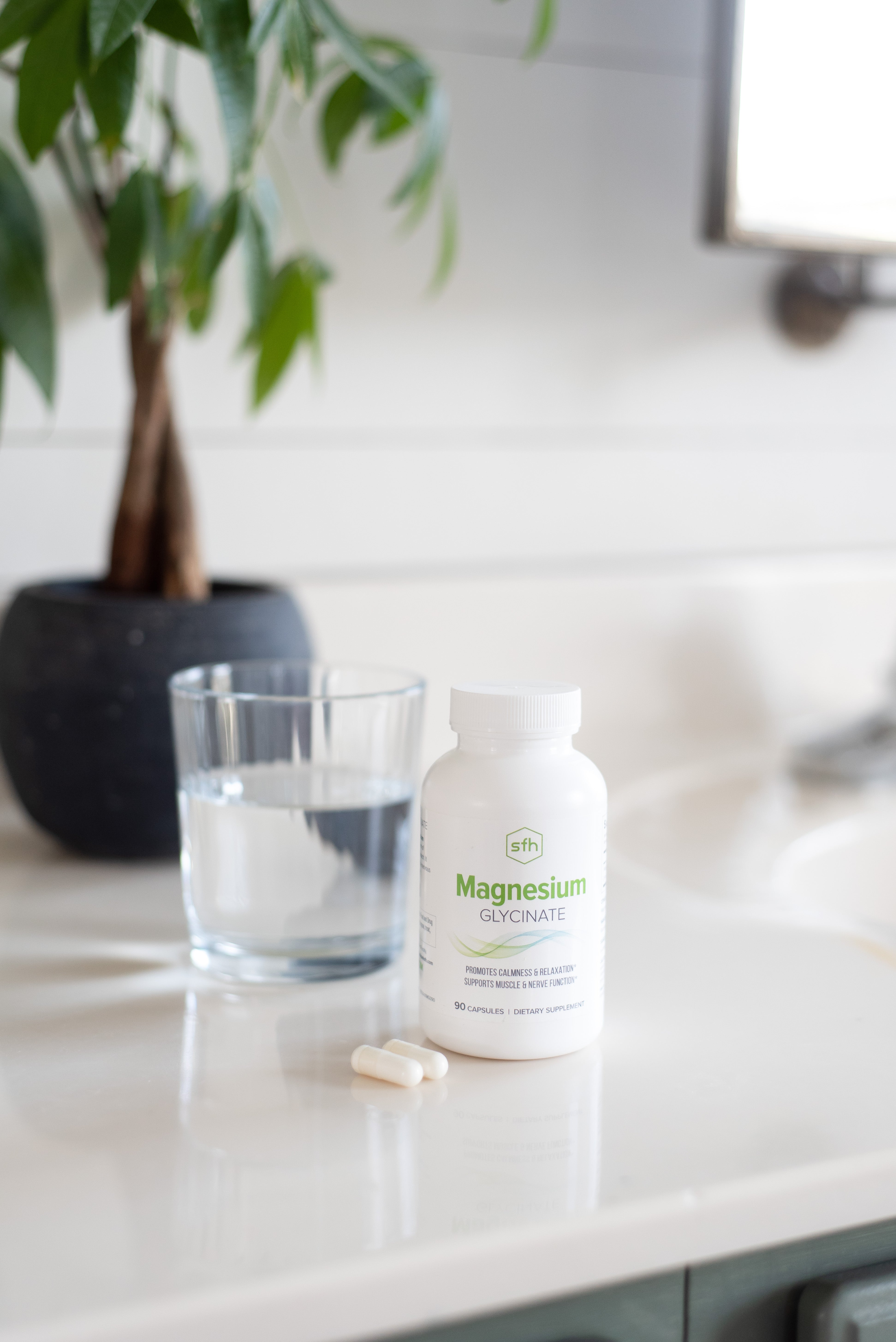 High absorption magnesium glycinate capsules for stress relief and relaxation