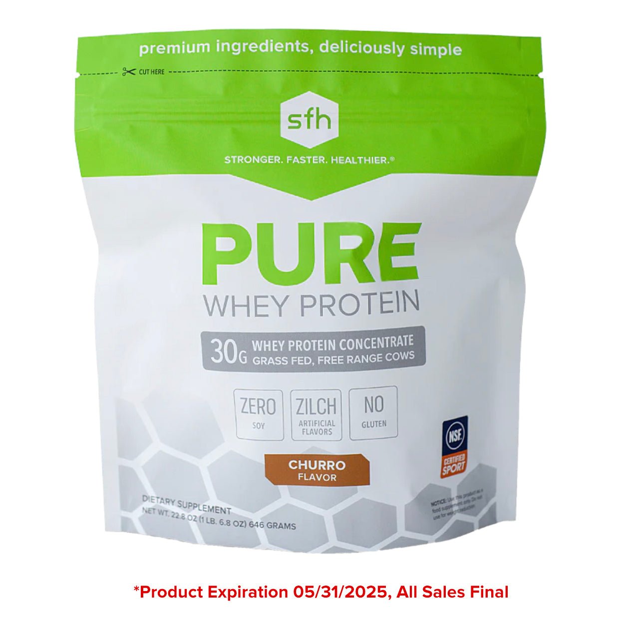 Grass Fed Pure Whey Protein Powder - SFH