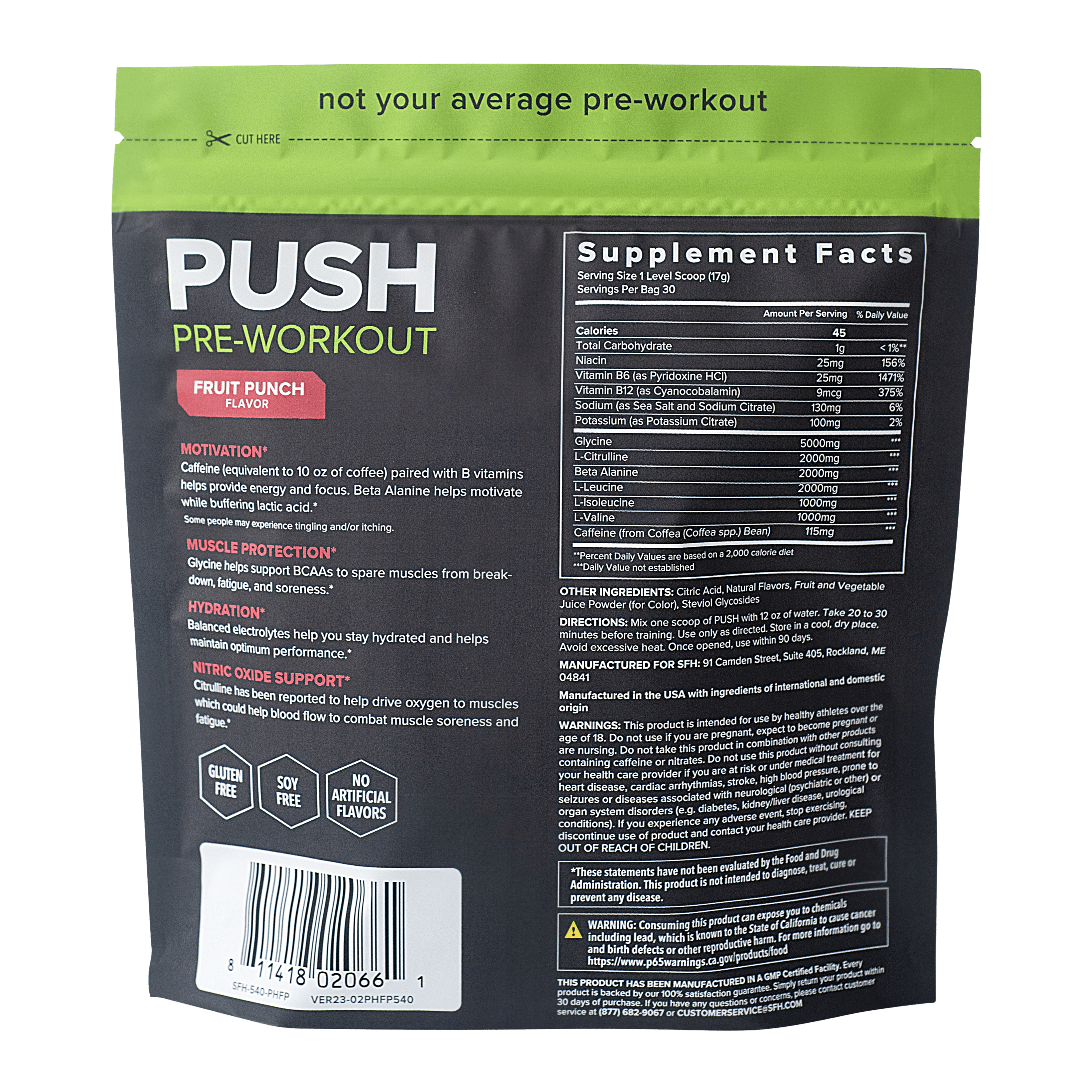 PUSH PRE-WORKOUT - SFH