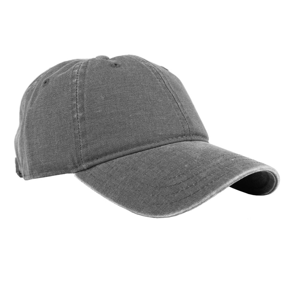 SFH GREY DISTRESSED BASEBALL HAT.