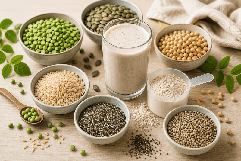 Six plant-based protein powders compared
