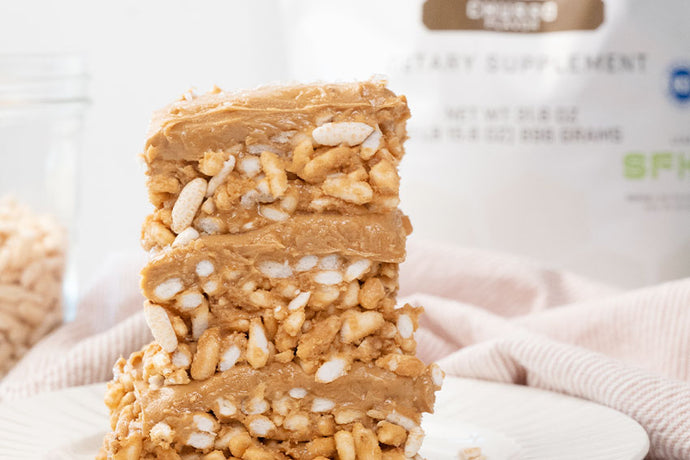 Churro Peanut Butter Cereal Bars