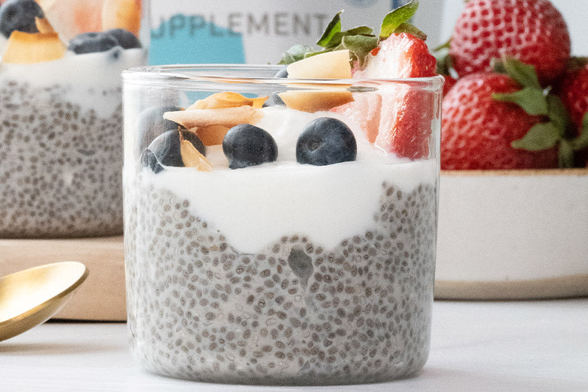 Coconut Berry Chia Seed Pudding