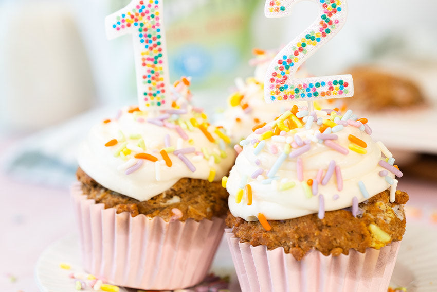 Vegan Sprinkle Protein Cupcakes
