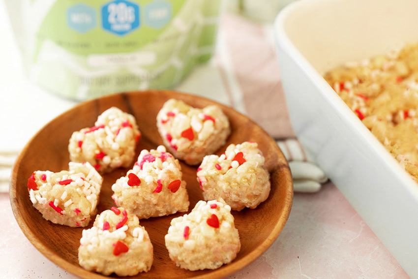 Valentine's Day Protein Rice Cereal Treats