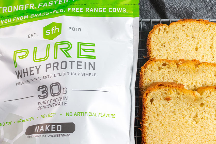 Spiced Blood Orange Olive Oil Cake with SFH Pure Naked Whey Protein