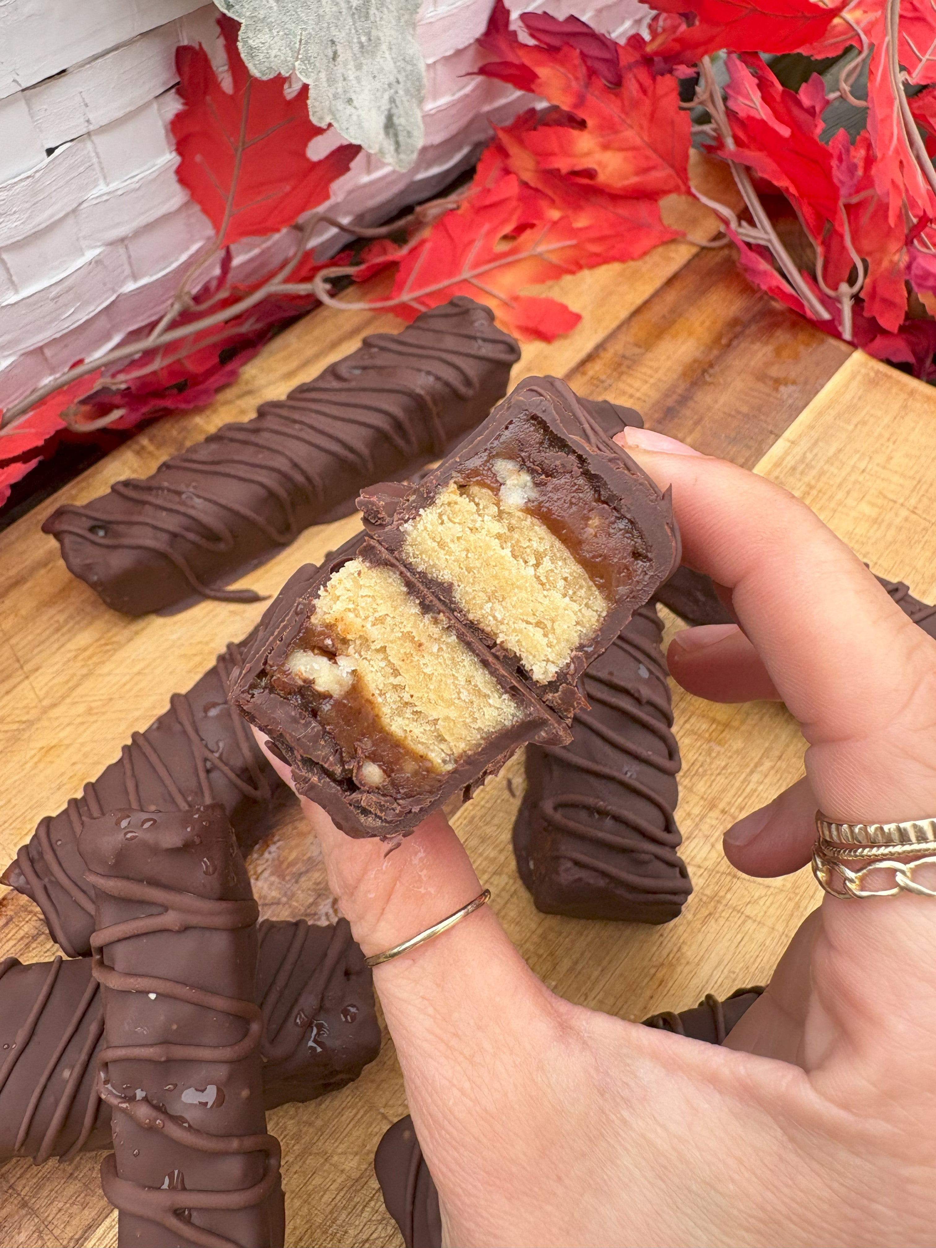 Pecan Pie Protein Twix Bars