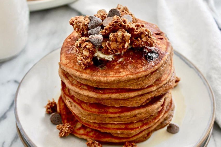 Pumpkin Chocolate Chip Pancakes