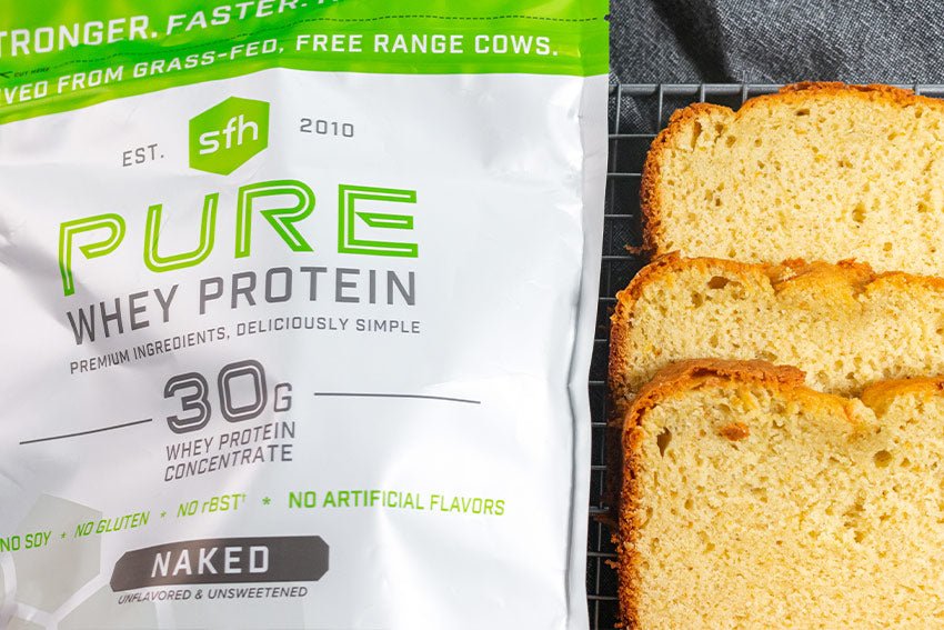 Spiced Blood Orange Olive Oil Cake with SFH Pure Naked Whey Protein