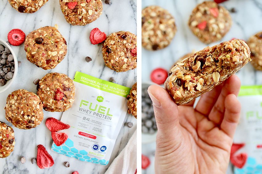 Strawberry Pistachio Breakfast Cookies