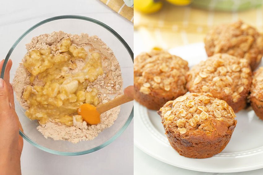 Vegan Banana Protein Muffins