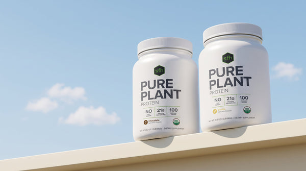 PURE PLANT Protein, chocolate and vanilla