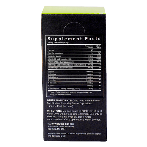 SFH PUSH PreWorkout The Ultimate PreWorkout