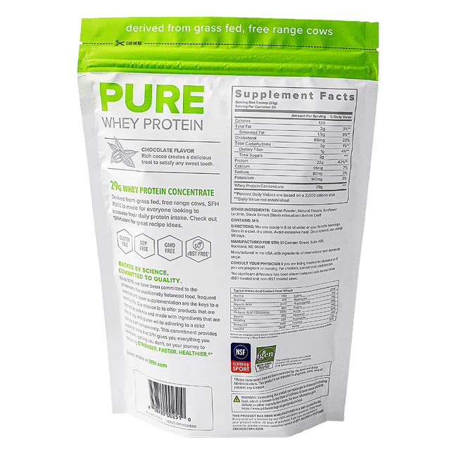 Grass Fed Pure Whey Protein Powder - SFH