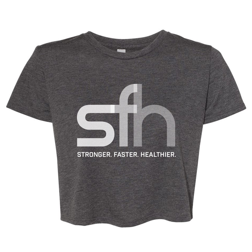 SFH CLASSIC WOMEN'S GREY CROP TOP.